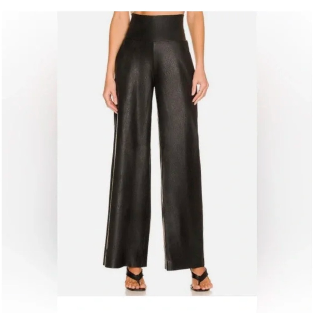 Commando faux leather wide pants